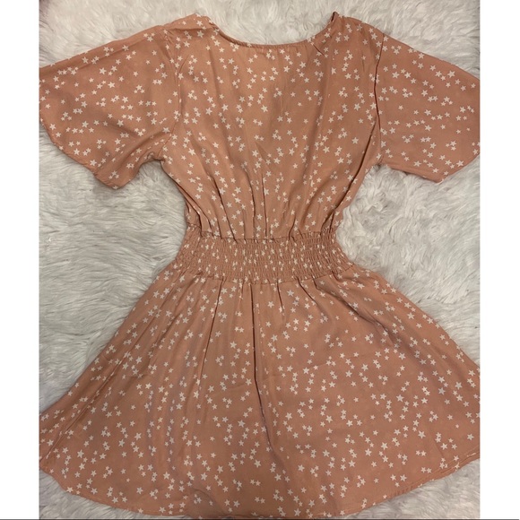 Heart Hips - Pink Mini Dress With White Stars - Picture 4 of 5